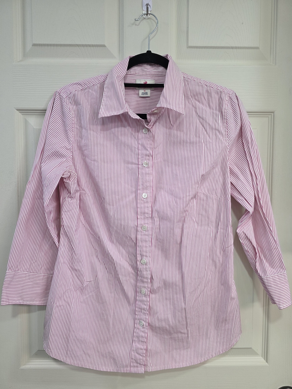 J.Crew Haberdashery Classic Pink Stripe Shirt - Women's